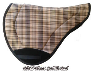 Plaid Fleece Saddle Pad