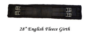 28" English Fleece Girth