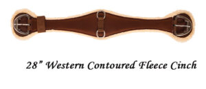 28" Western Contoured Fleece Cinch