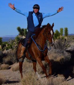 Allan Horn and his Arabian Horse Association mare Shez Mostly Zipped