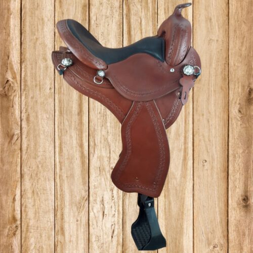 Brown Featherweight Trail, Black Buffalo Seat, Starry Night Edge